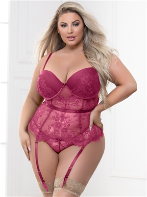 Flawless Plus Size 2 PC  Bustier Set