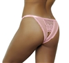 Lace And Mesh Open Crotch  Panties With Adjustable Sides