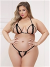 Heart Charm Plus Size 2 PC Open Cup Set