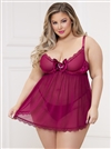 Velvet Heart 2 PC Plus Size Babydoll Set