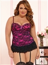 Victorian Lace Plus Size Bustier Set