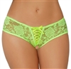 Front Lace Up Open Crotch Panties